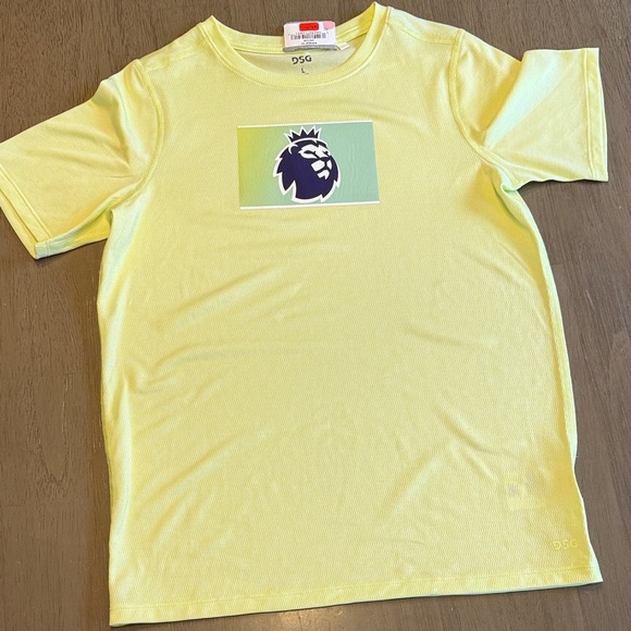 Other - Custom Designed DSG Yellow Premier League Logo T-Shirt- NWT